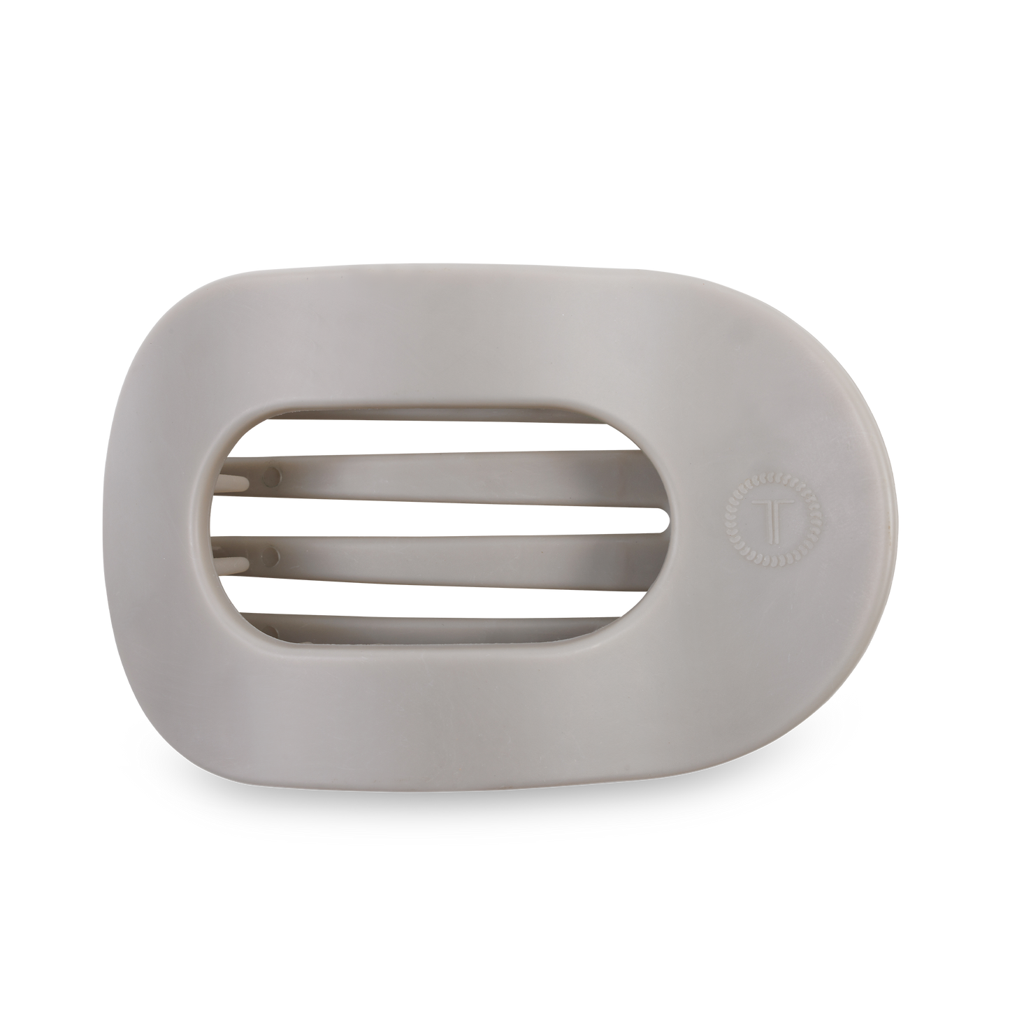 Silver Flames Round Flat Clip