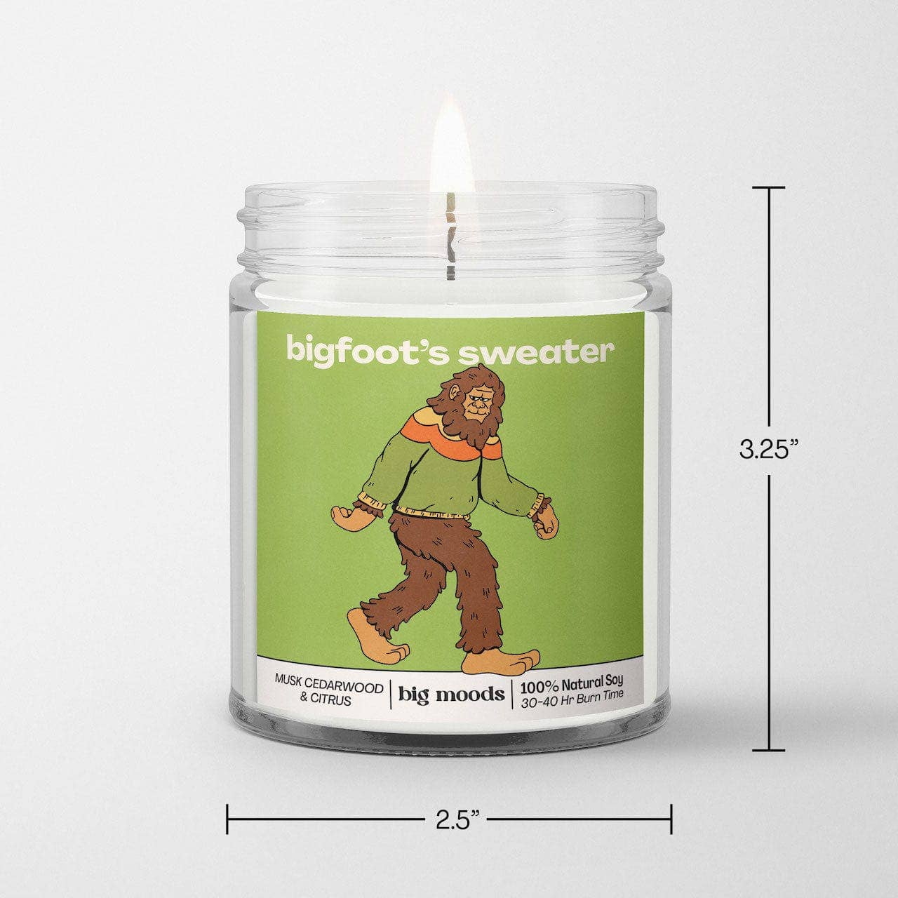 "Bigfoot's Sweater" - 100% Soy Candle