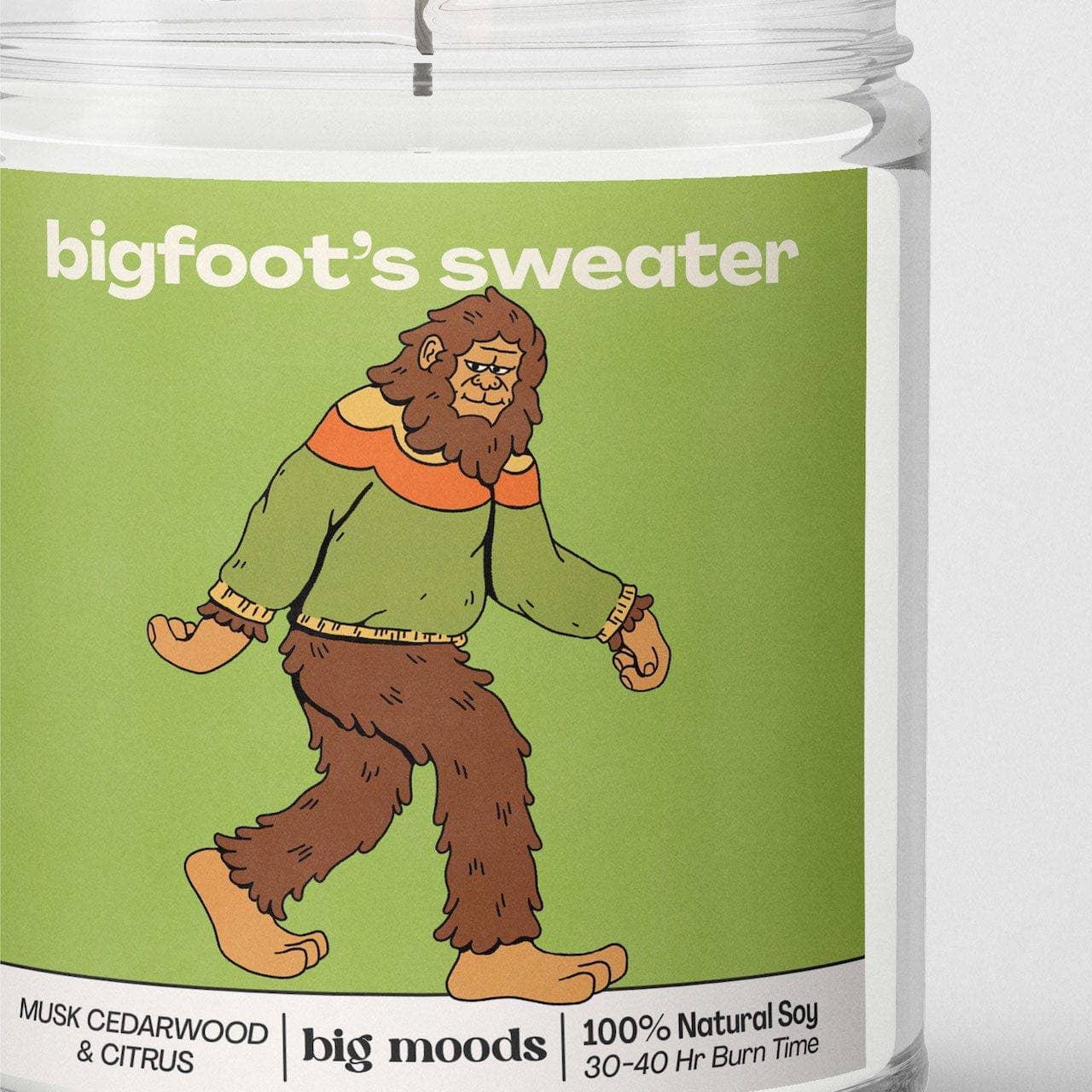 "Bigfoot's Sweater" - 100% Soy Candle