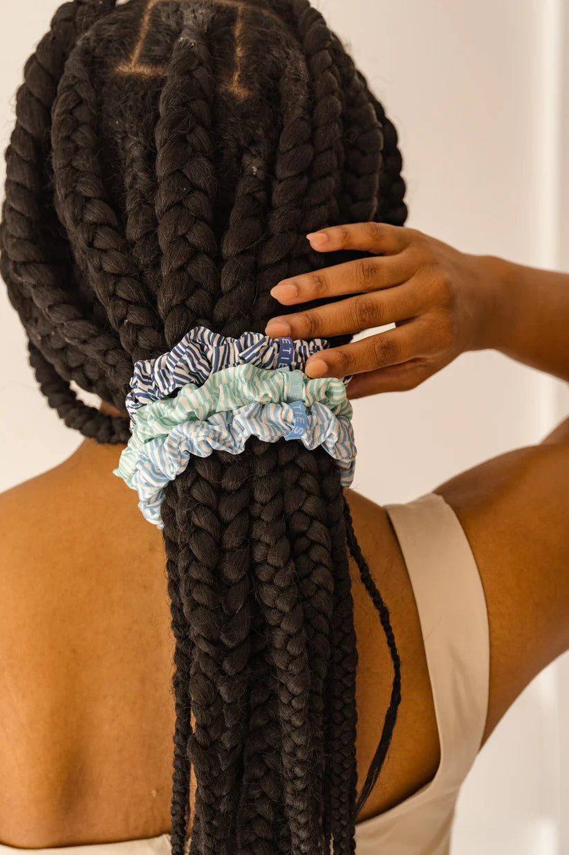 Totally Turquoise Large Scrunchies