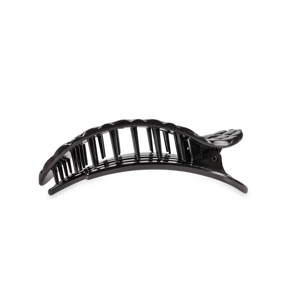 Jet Black Quilted Flat Clip