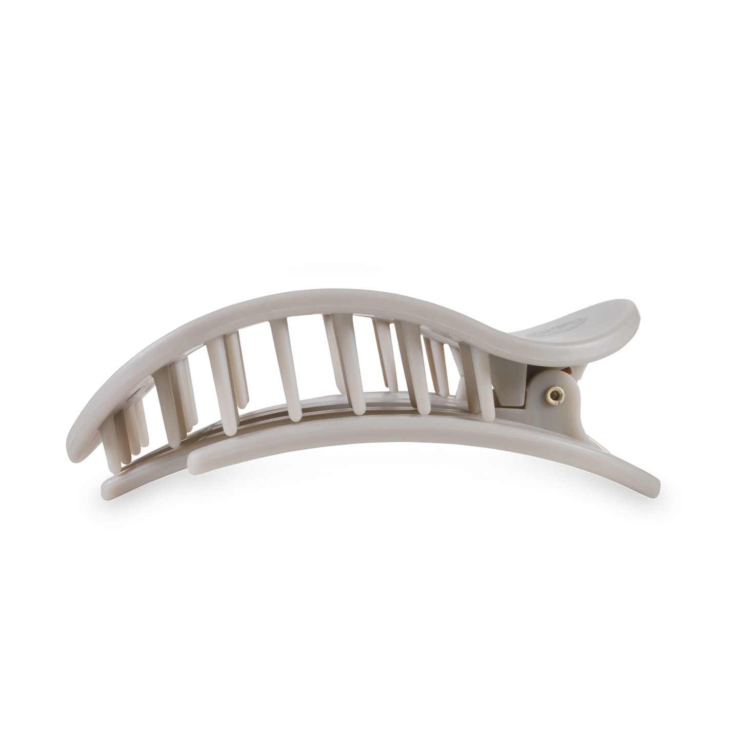 Silver Flames Round Flat Clip