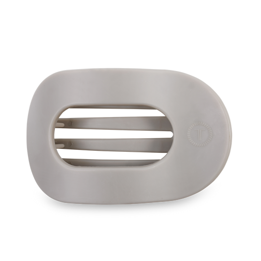 Silver Flames Round Flat Clip