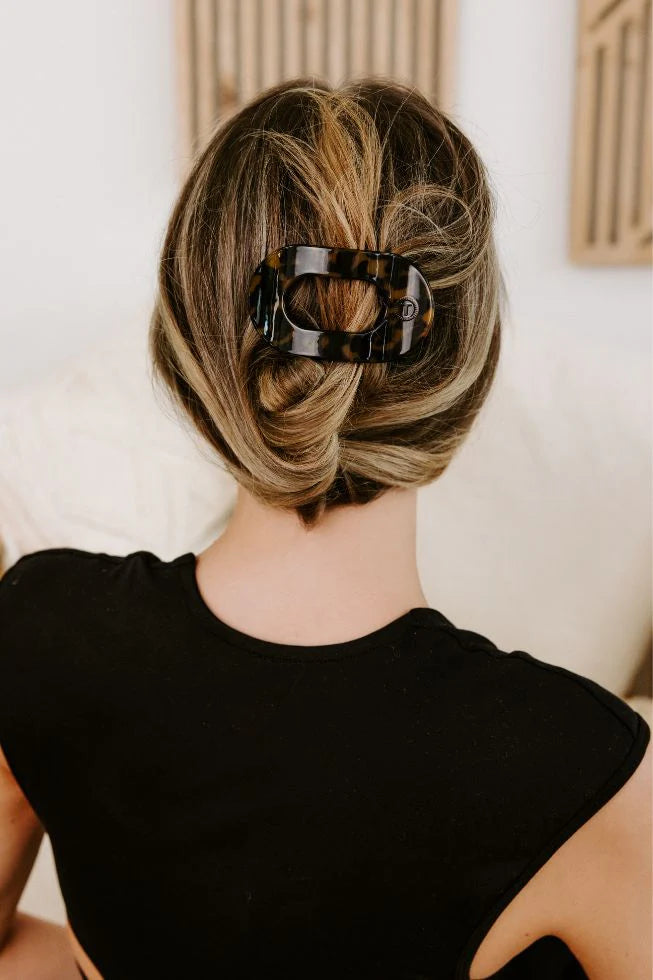 Tortoise Round Flat Clip