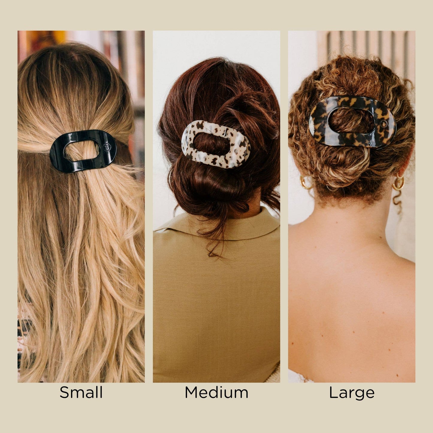 Truly Taupe Quilted Flat Clip