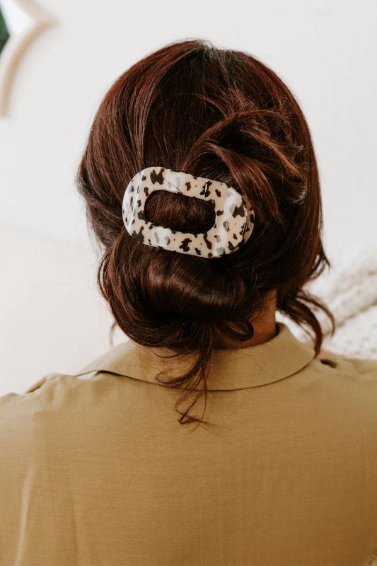 Blonde Tortoise Flat Clip