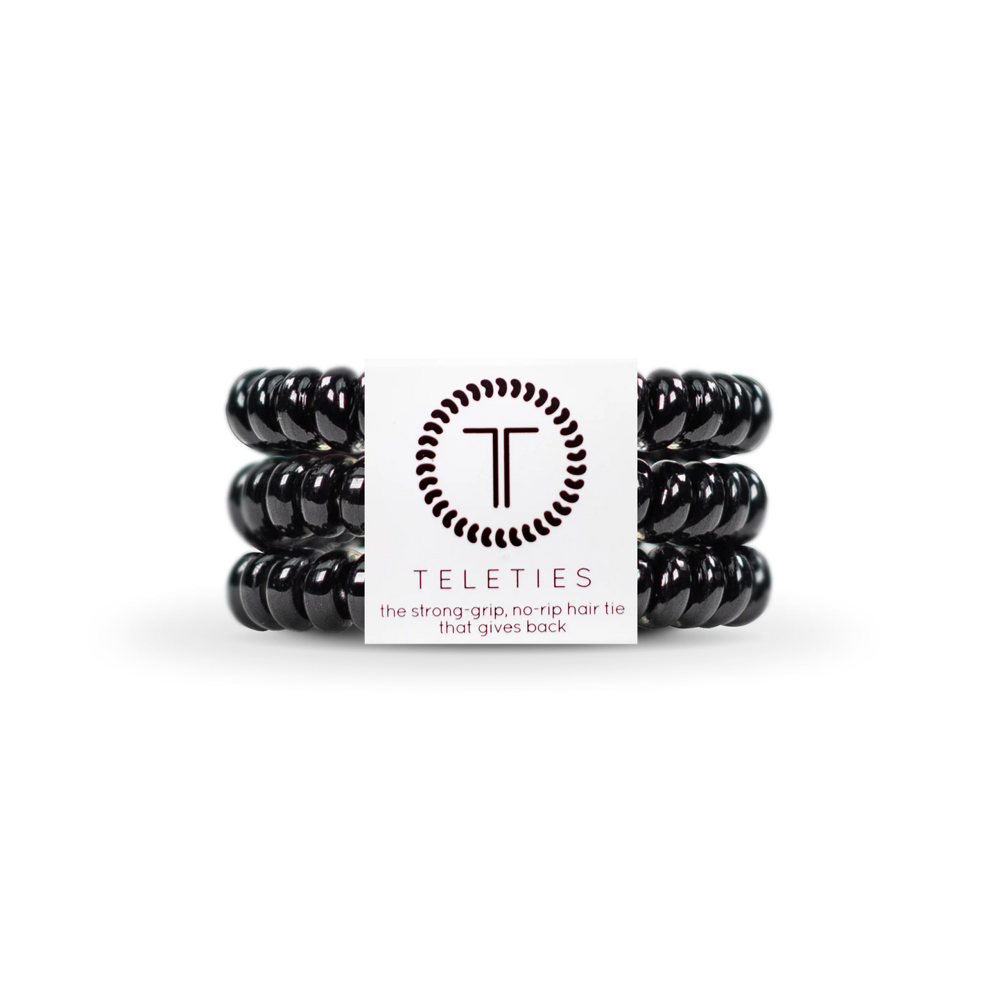 Jet Black Hair Ties