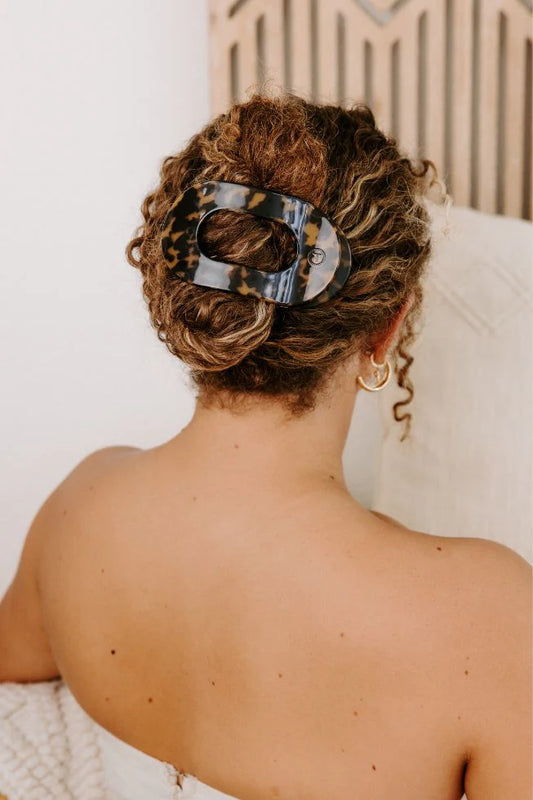 Tortoise Round Flat Clip