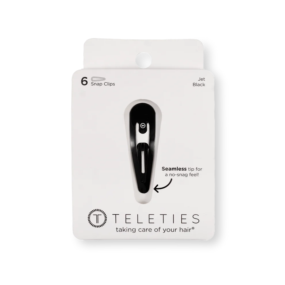 Jet Black Snap Clips