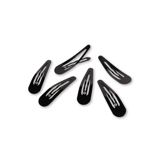 Jet Black Snap Clips