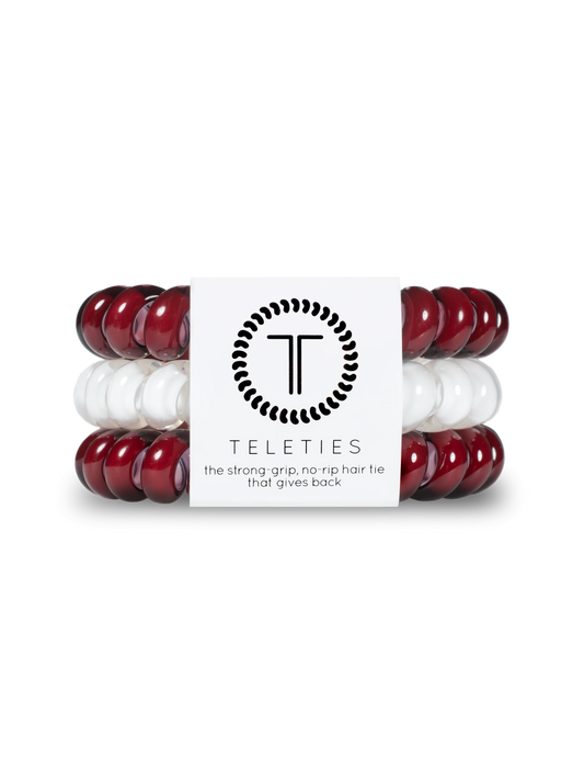 Maroon & White Large Ties