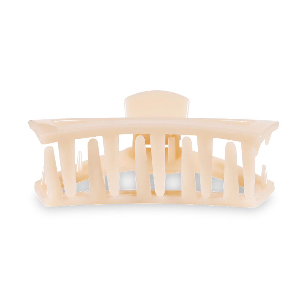 Almond Beige Small Open Clip
