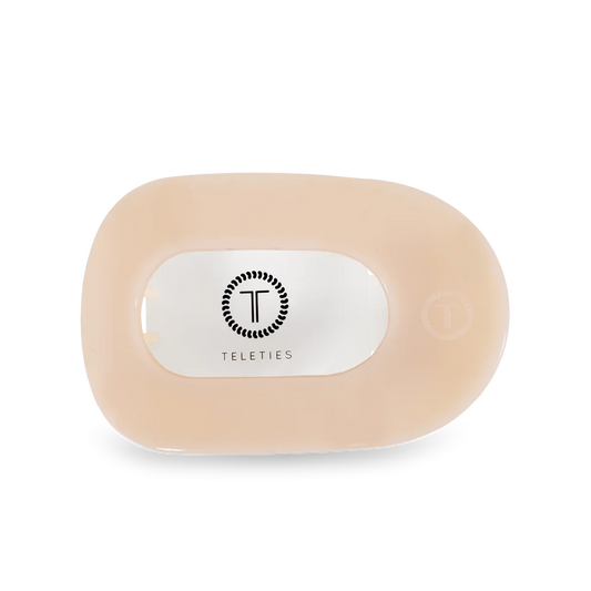 Almond Beige Medium Flat Clip