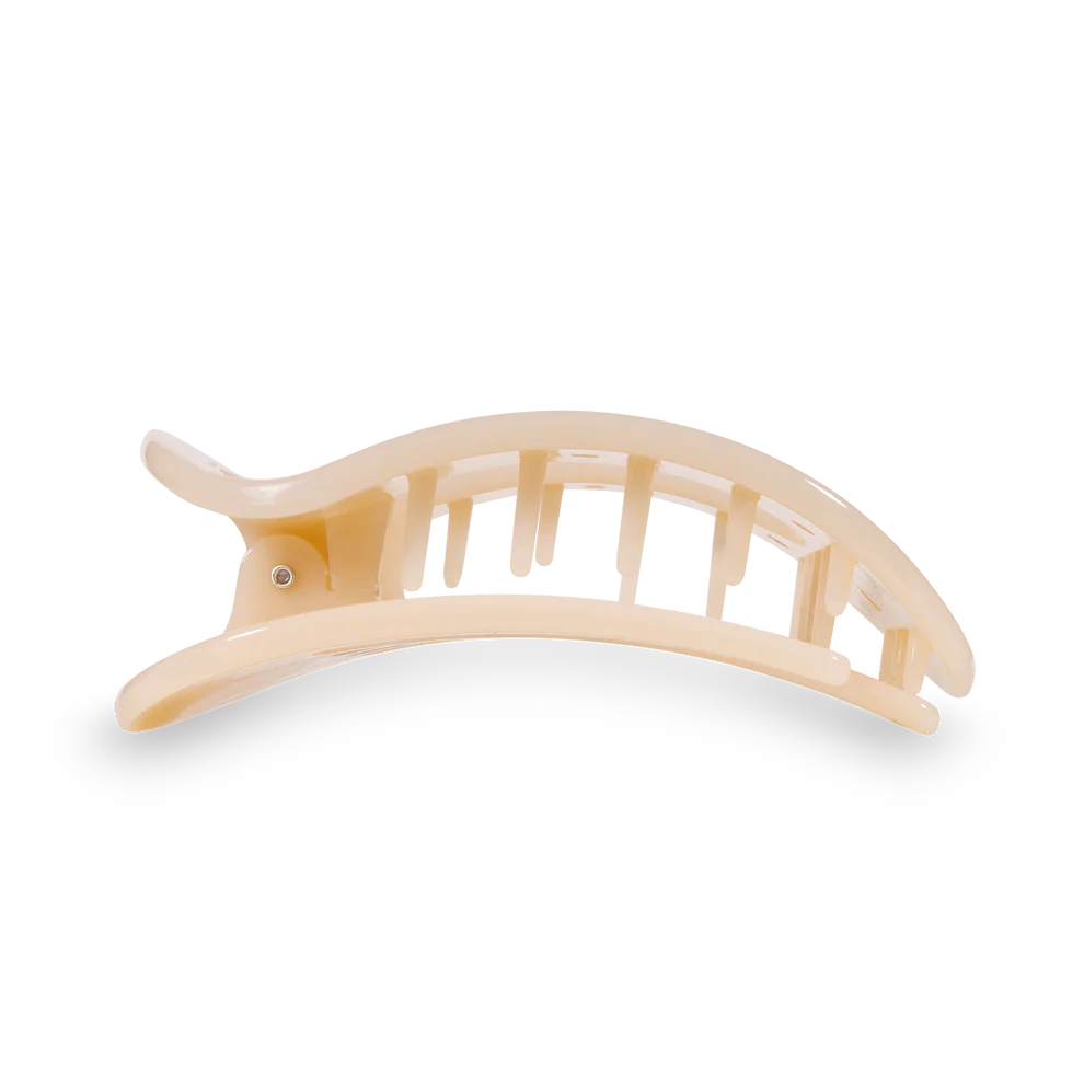 Almond Beige Medium Flat Clip