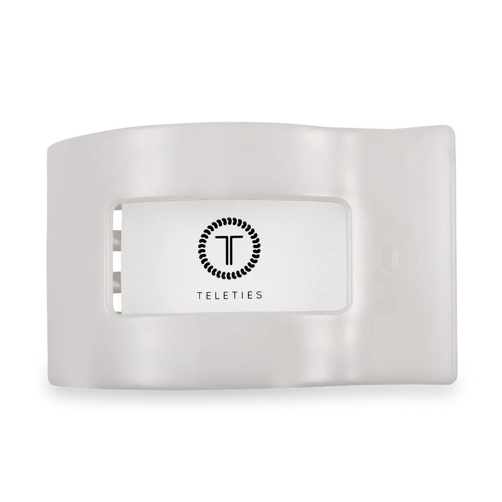 Coconut White Rectangle Flat Clip