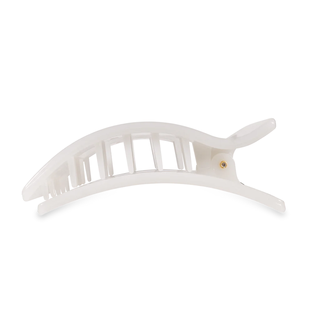 Coconut White Rectangle Flat Clip