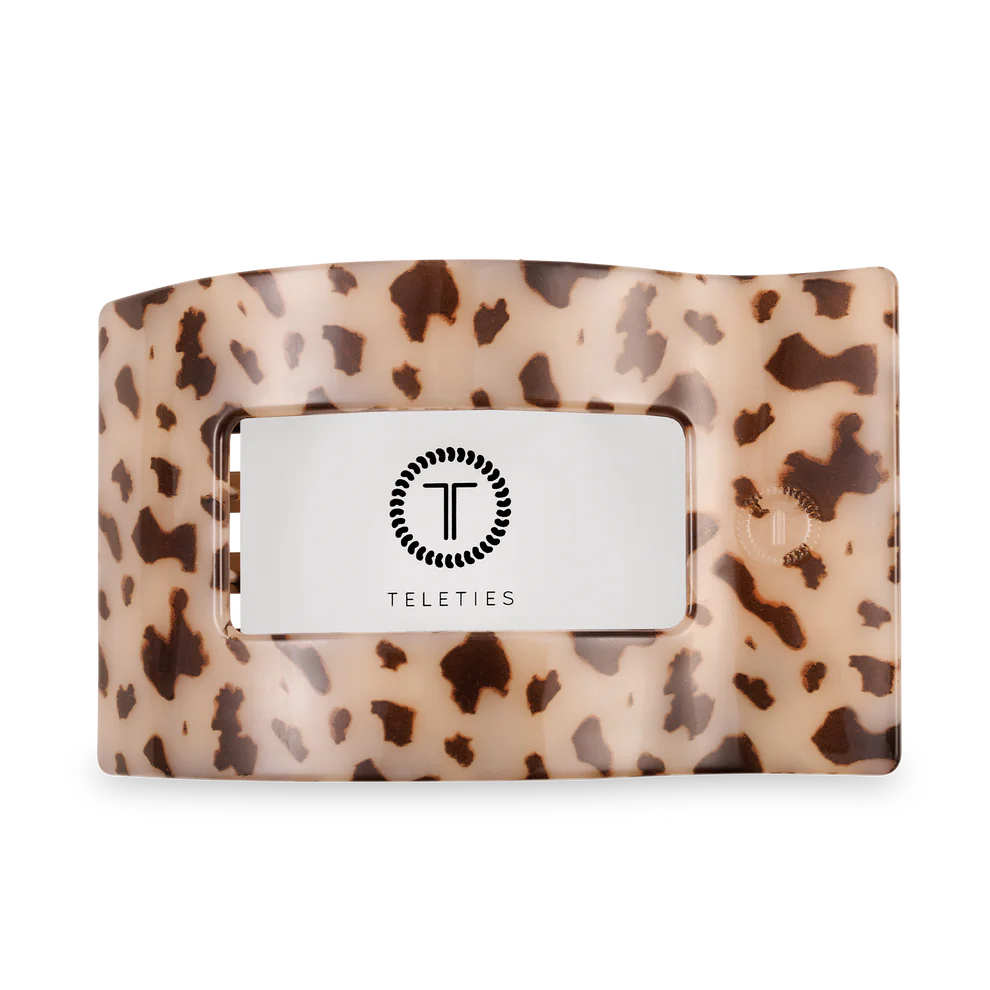 Blonde Tortoise Rectangle Flat Clip