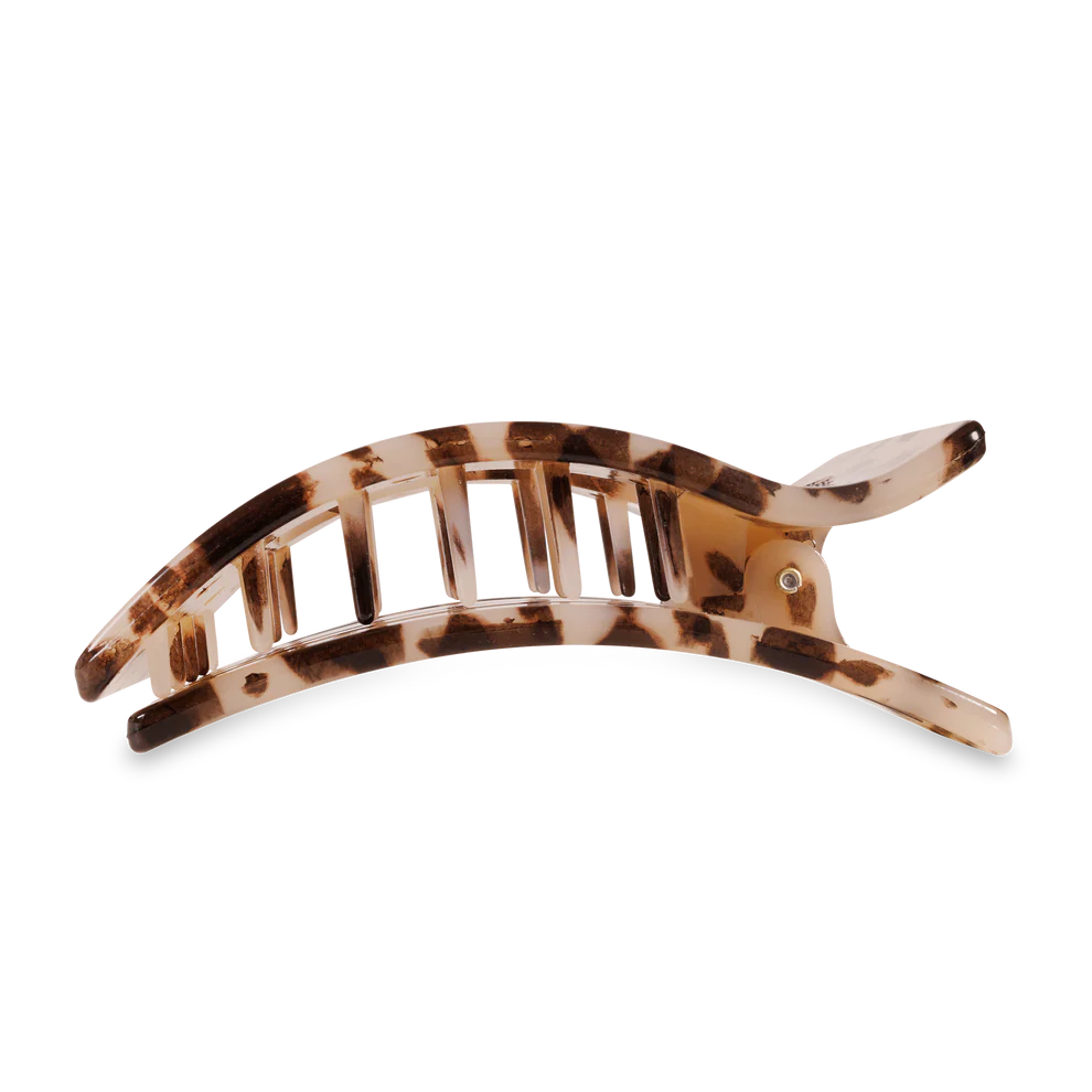 Blonde Tortoise Rectangle Flat Clip