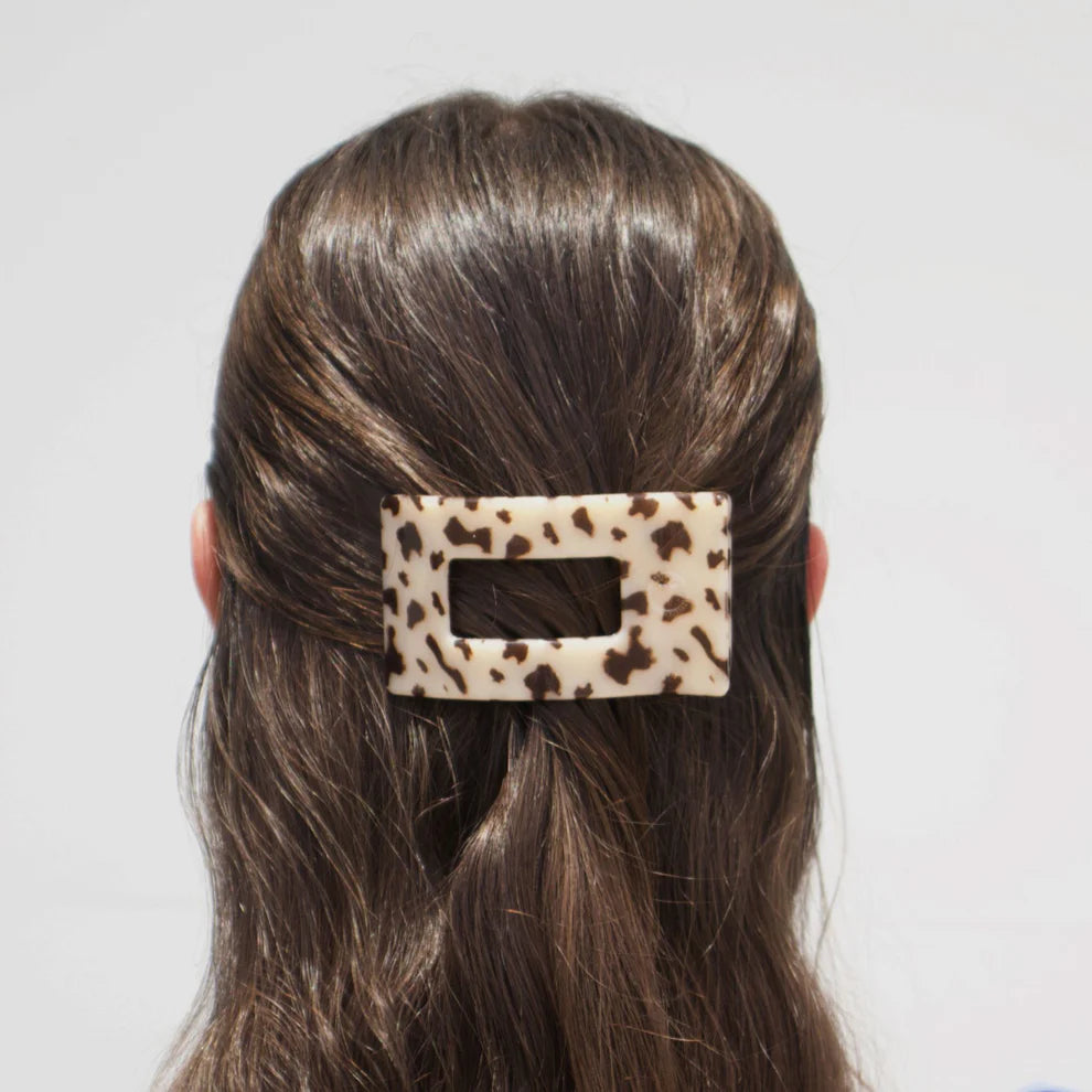Blonde Tortoise Rectangle Flat Clip
