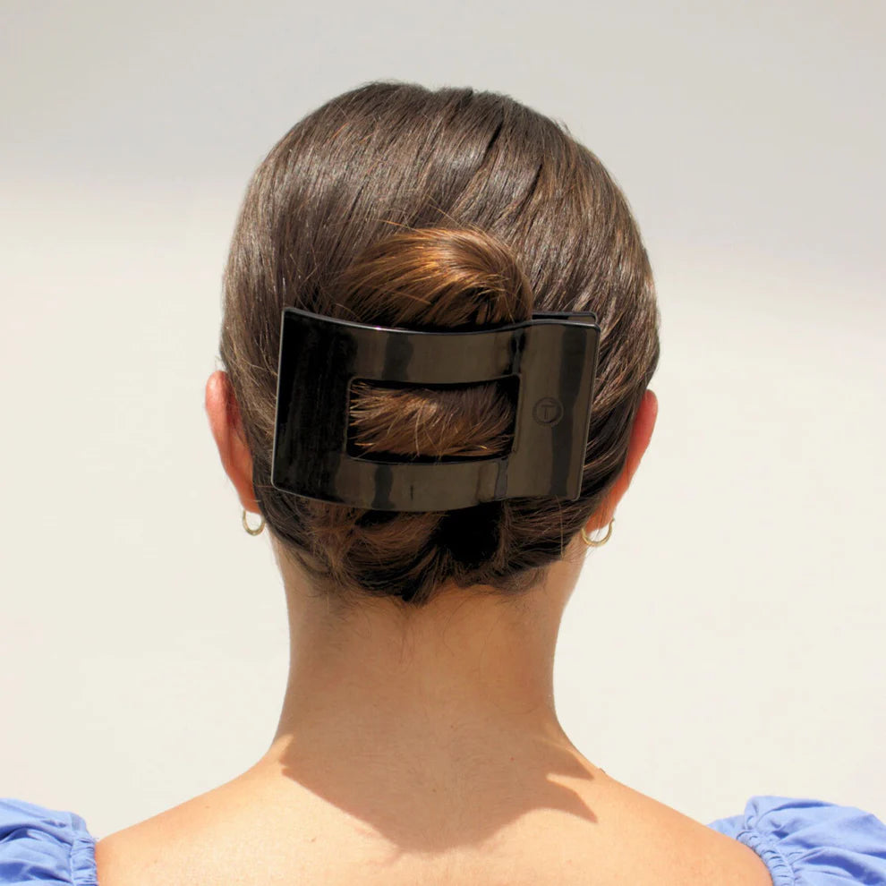 Jet Black Rectangle Flat Clip