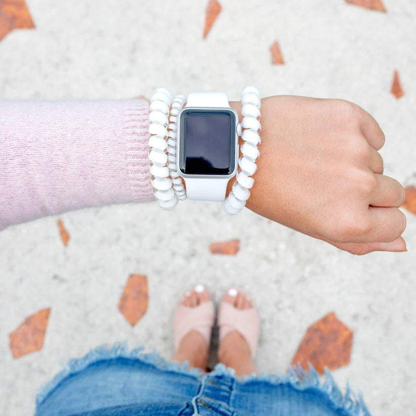 Coconut White Hair Ties