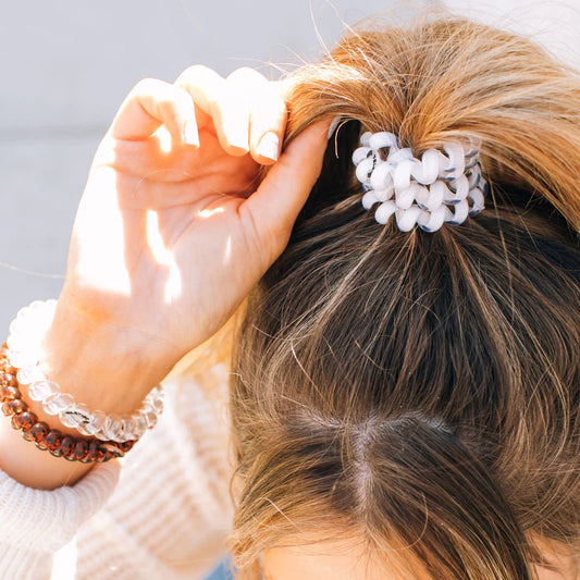 Coconut White Hair Ties